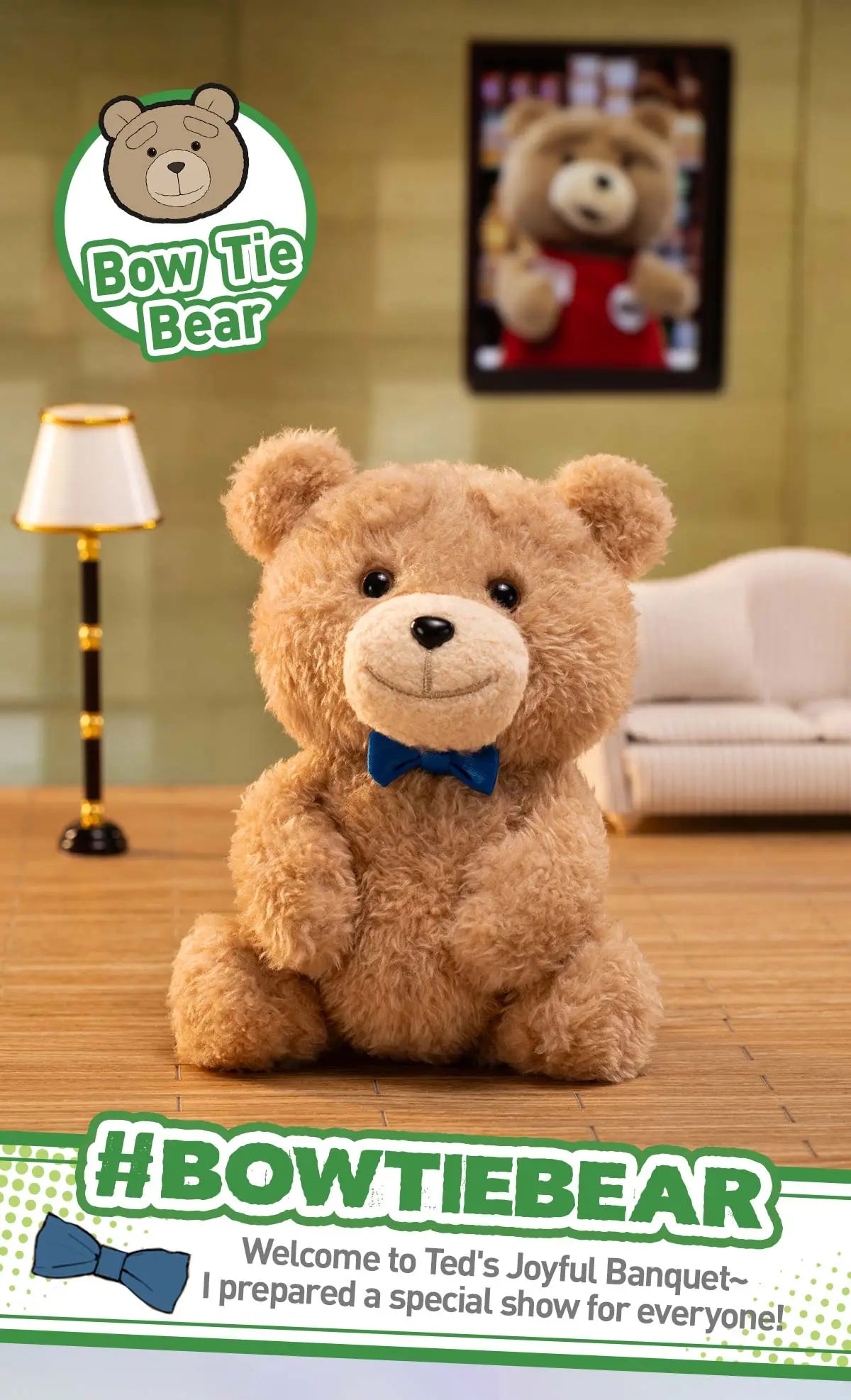 Ted2 Teddy Bear Plush Pendant