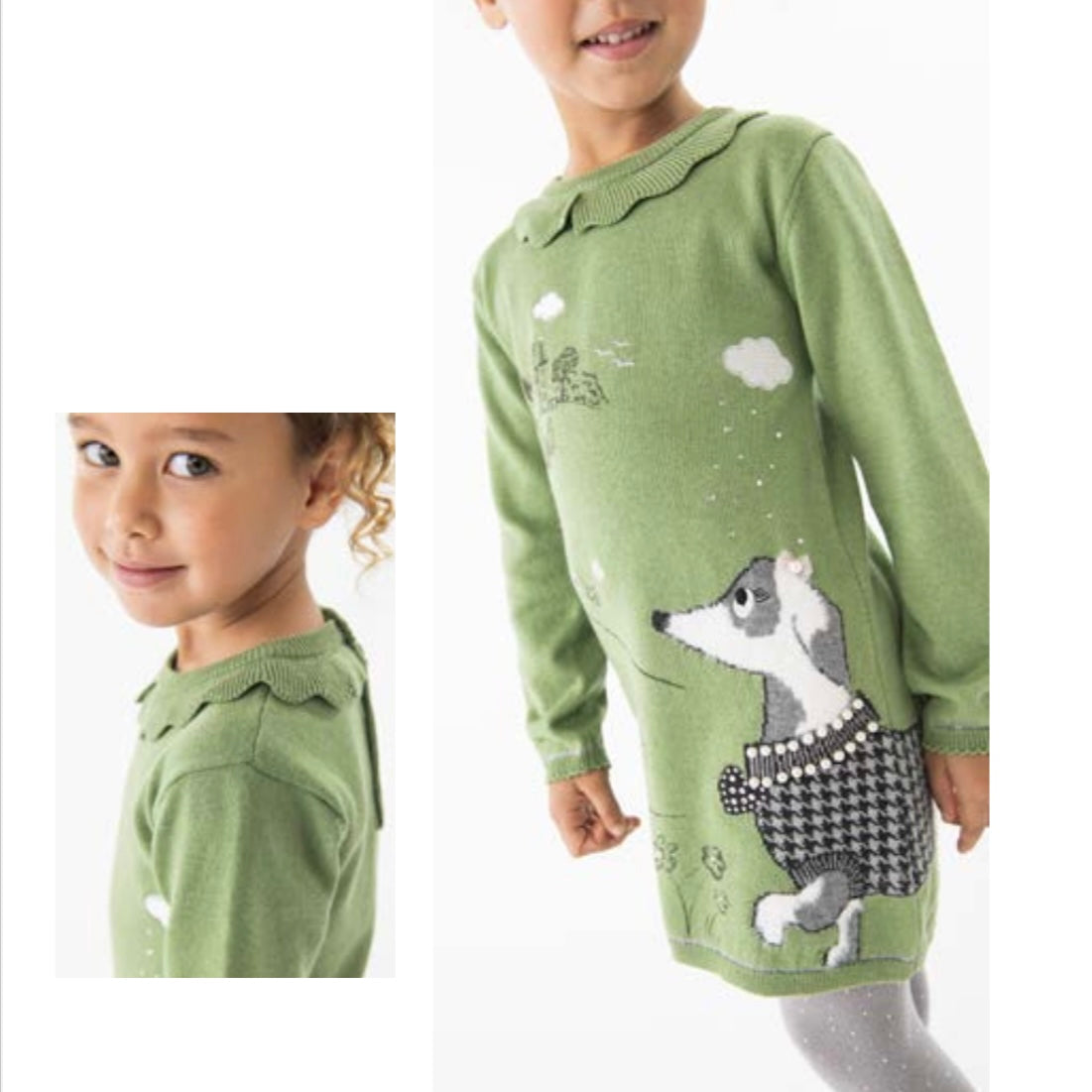 Vestido green dog