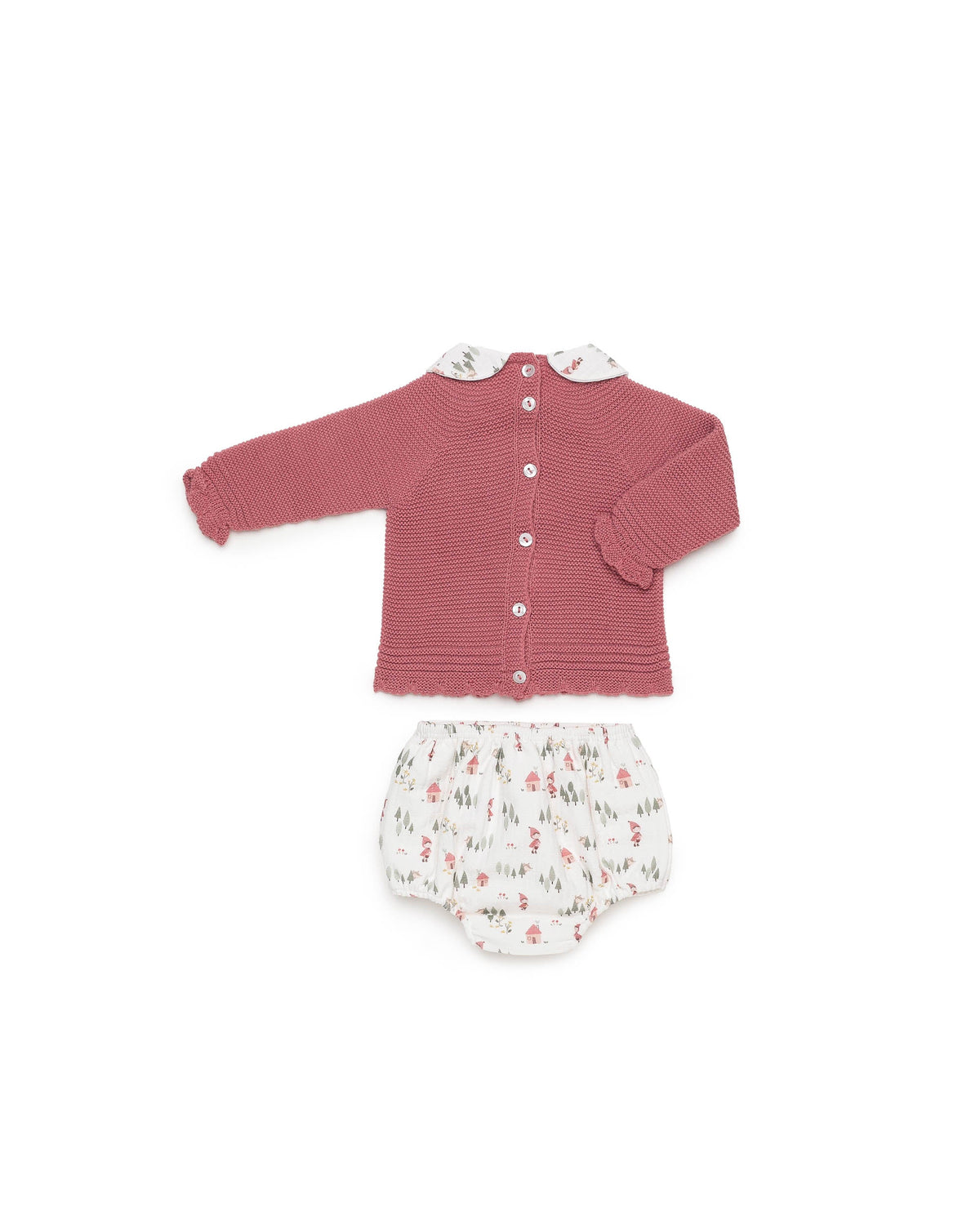 Conjunto de jersey y braga de casitas - Conjunto para bebé | Juliana