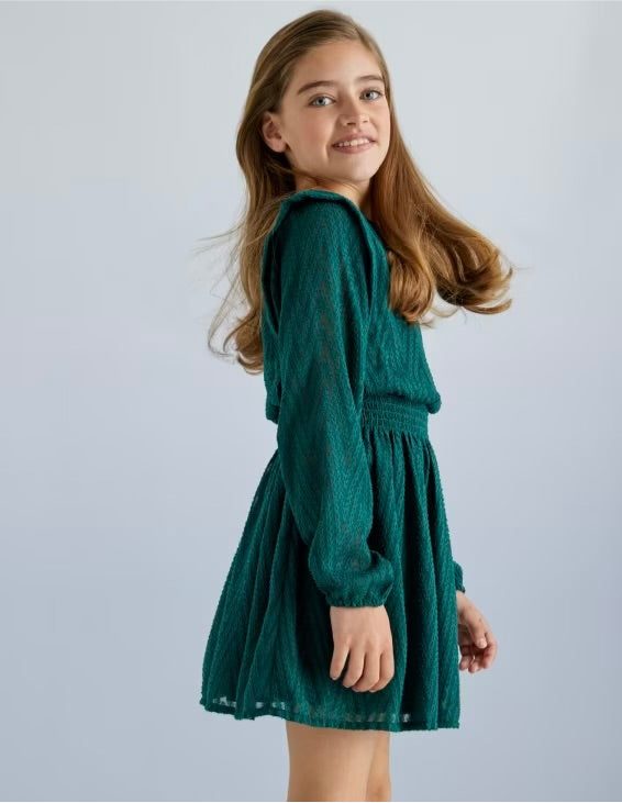 Vestido gasa pino