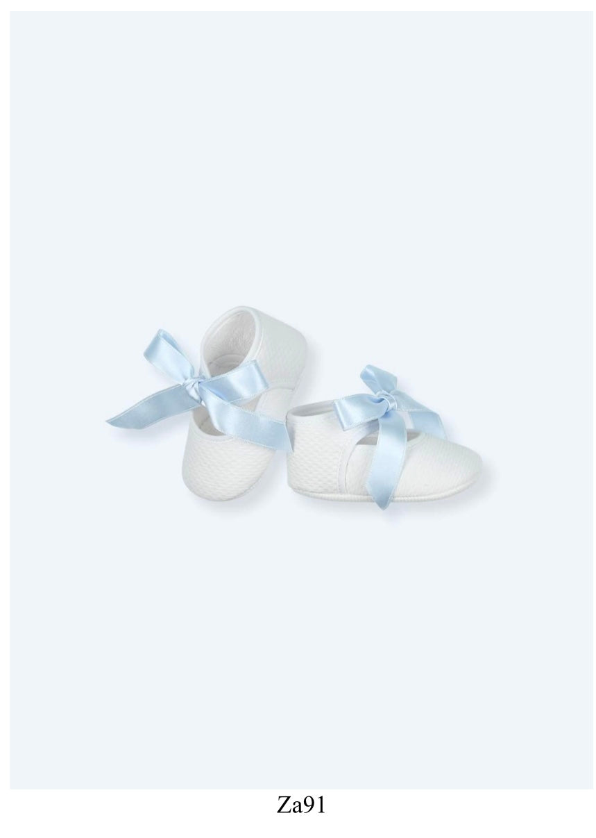 Pre-walkers cotton piqué celeste