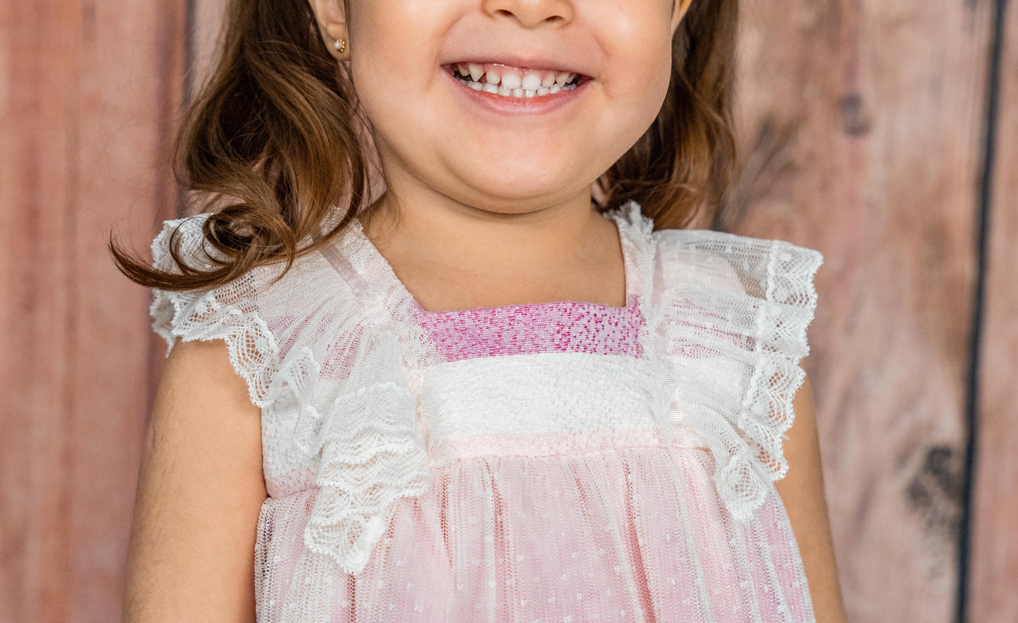 Vestido tul rosa CT