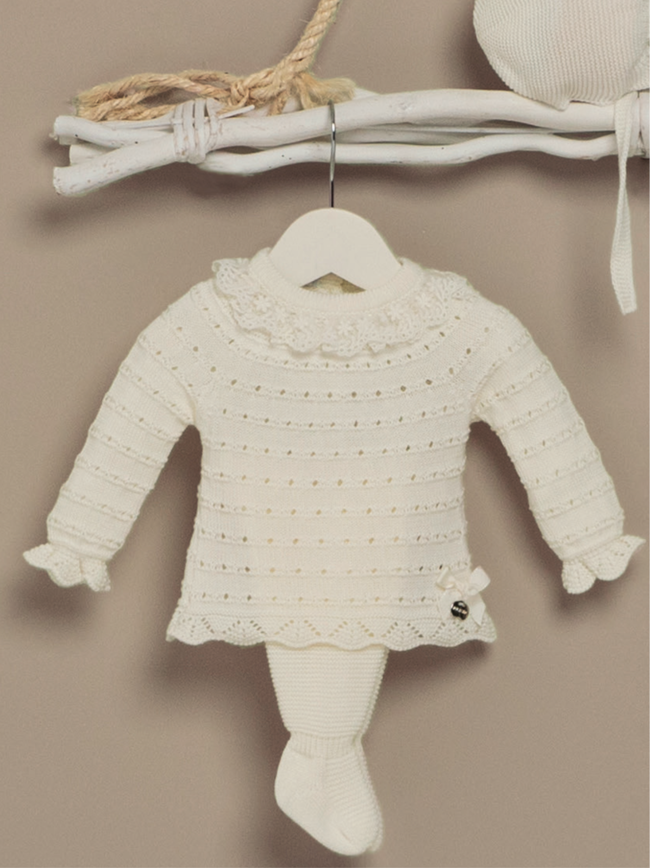 Conjunto tejido crudo