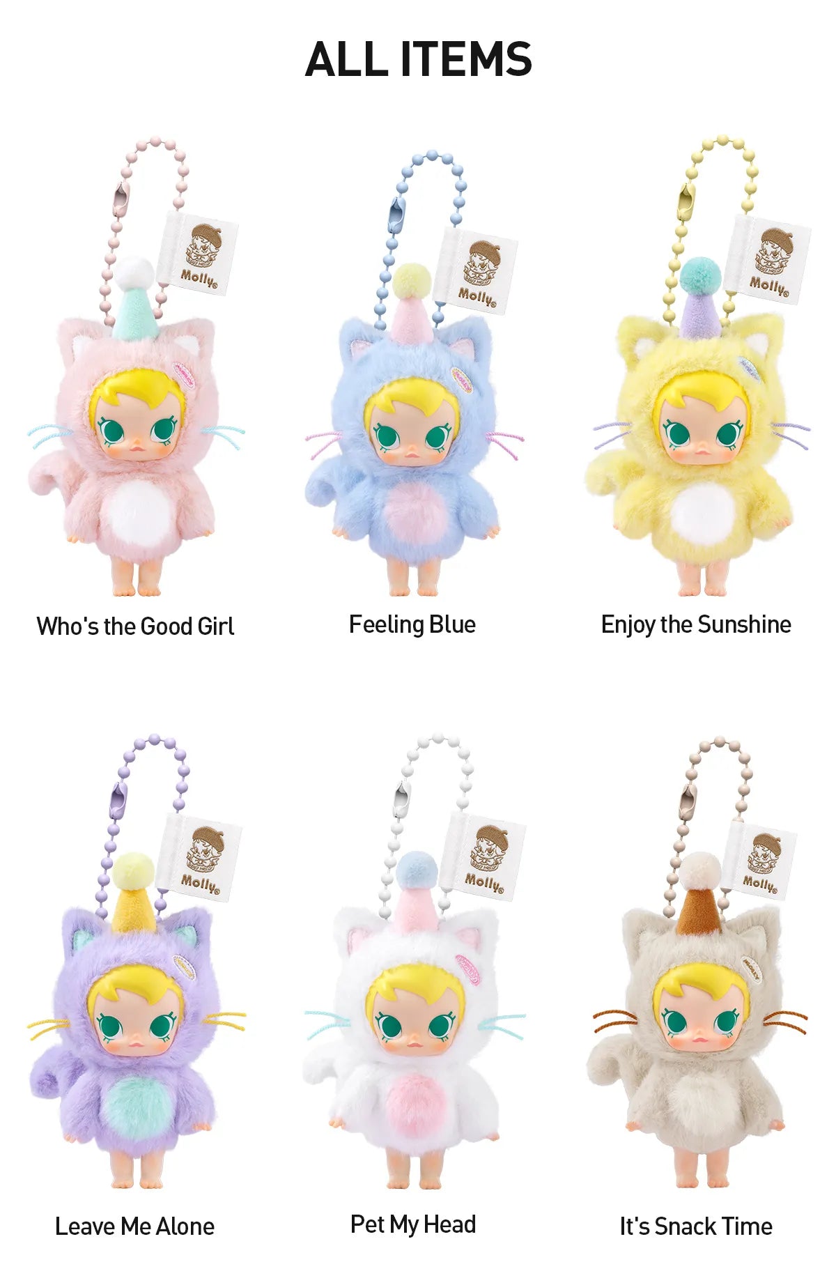 Baby Molly Pocket Vinyl Plush Pendant