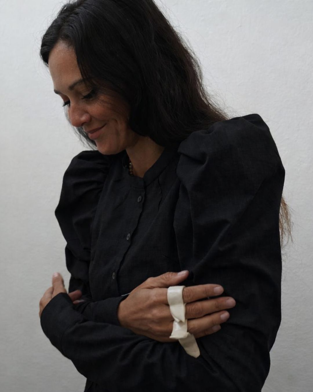 Camisa manga larga negro