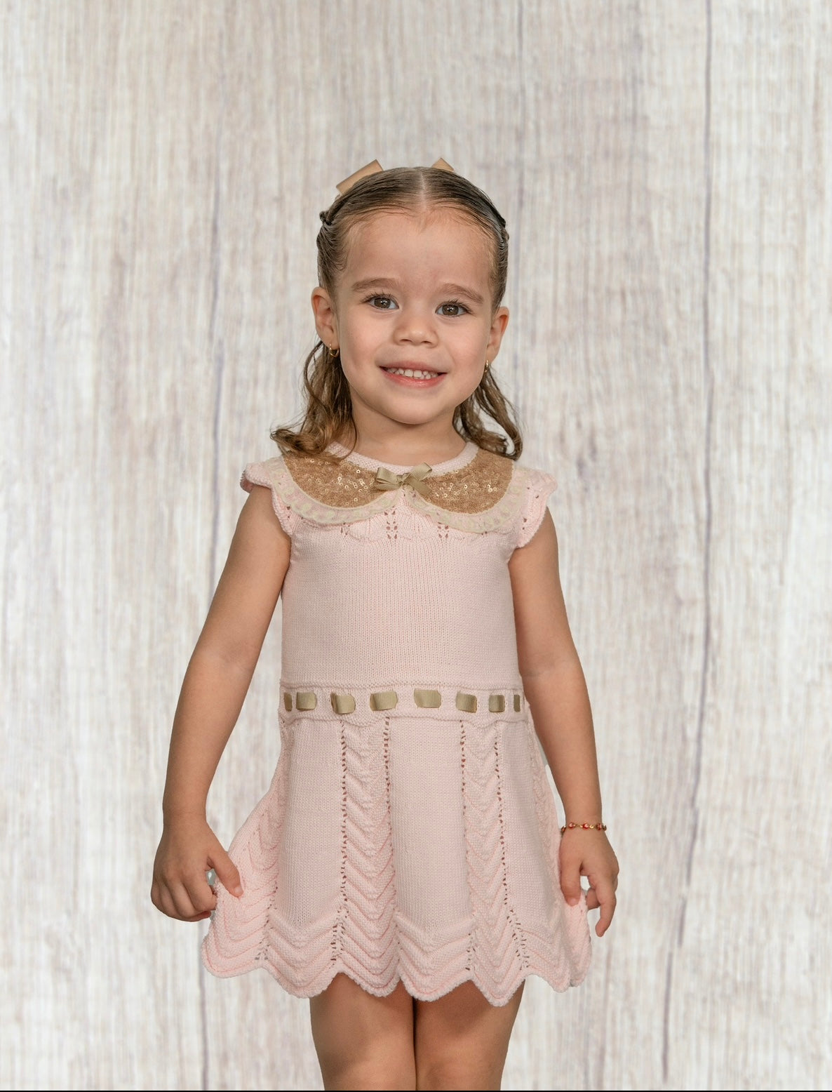 Vestido punto rosa CT