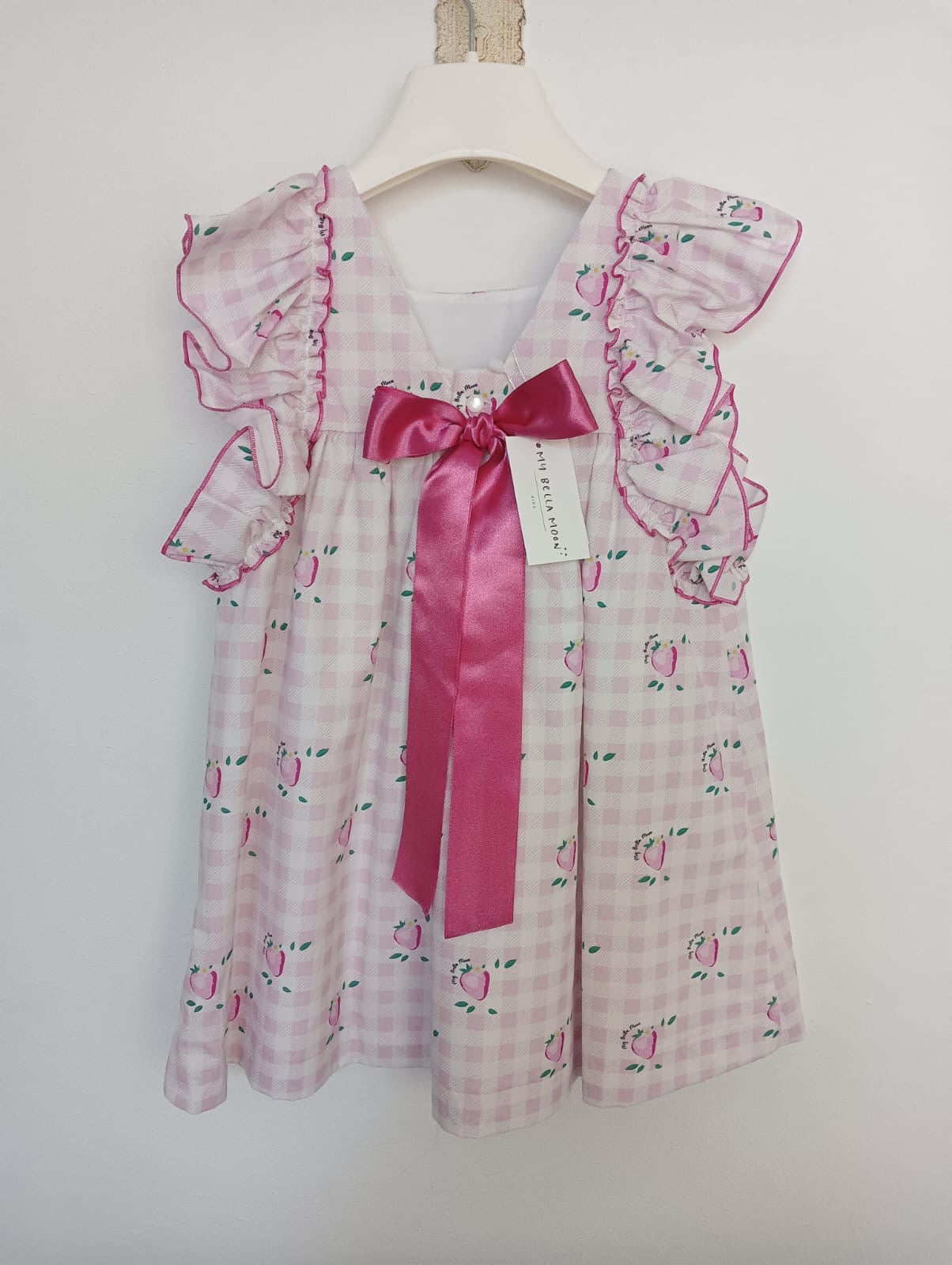 Vestido fresas mońo espalda