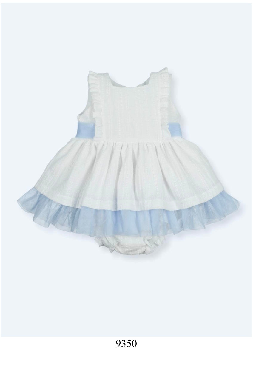 Vestido y culotte gran lazo celeste