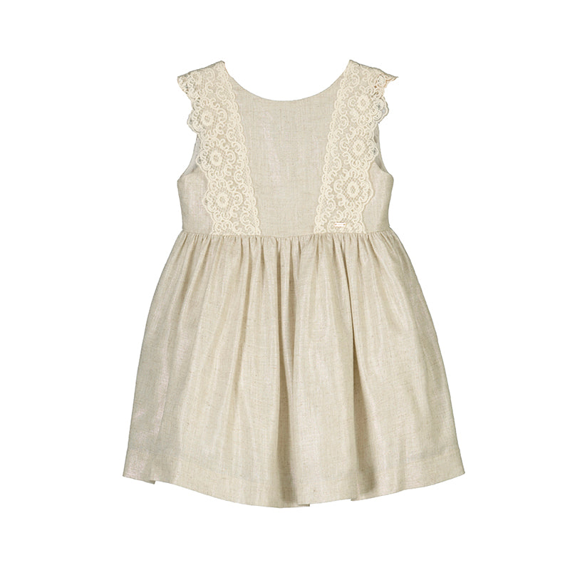Vestido lino bordado