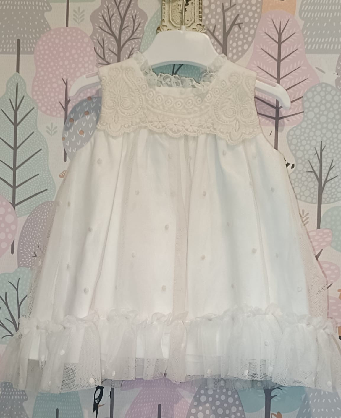 Vestido pecho encaje CT