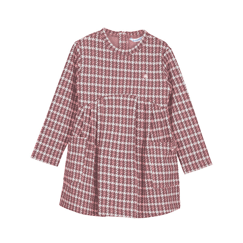 Vestido cuadros rosa
