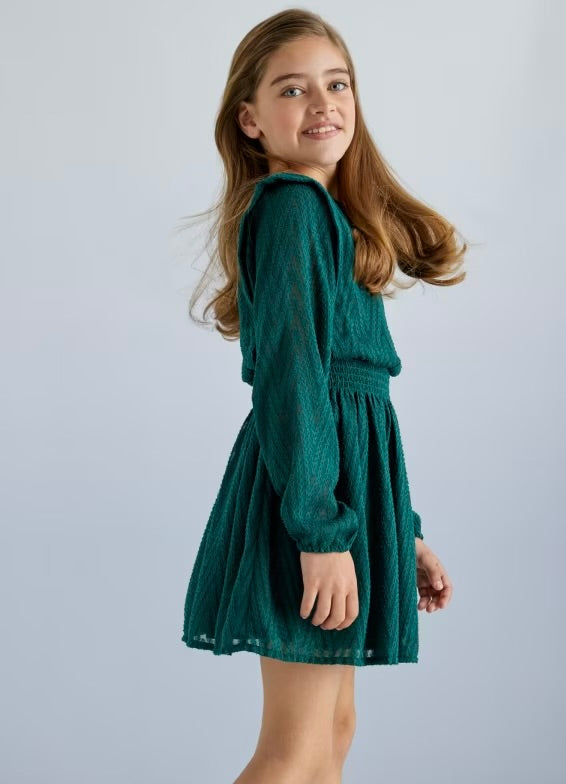 Vestido gasa pino