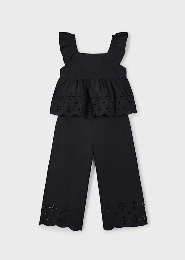 Conjunto perforado black