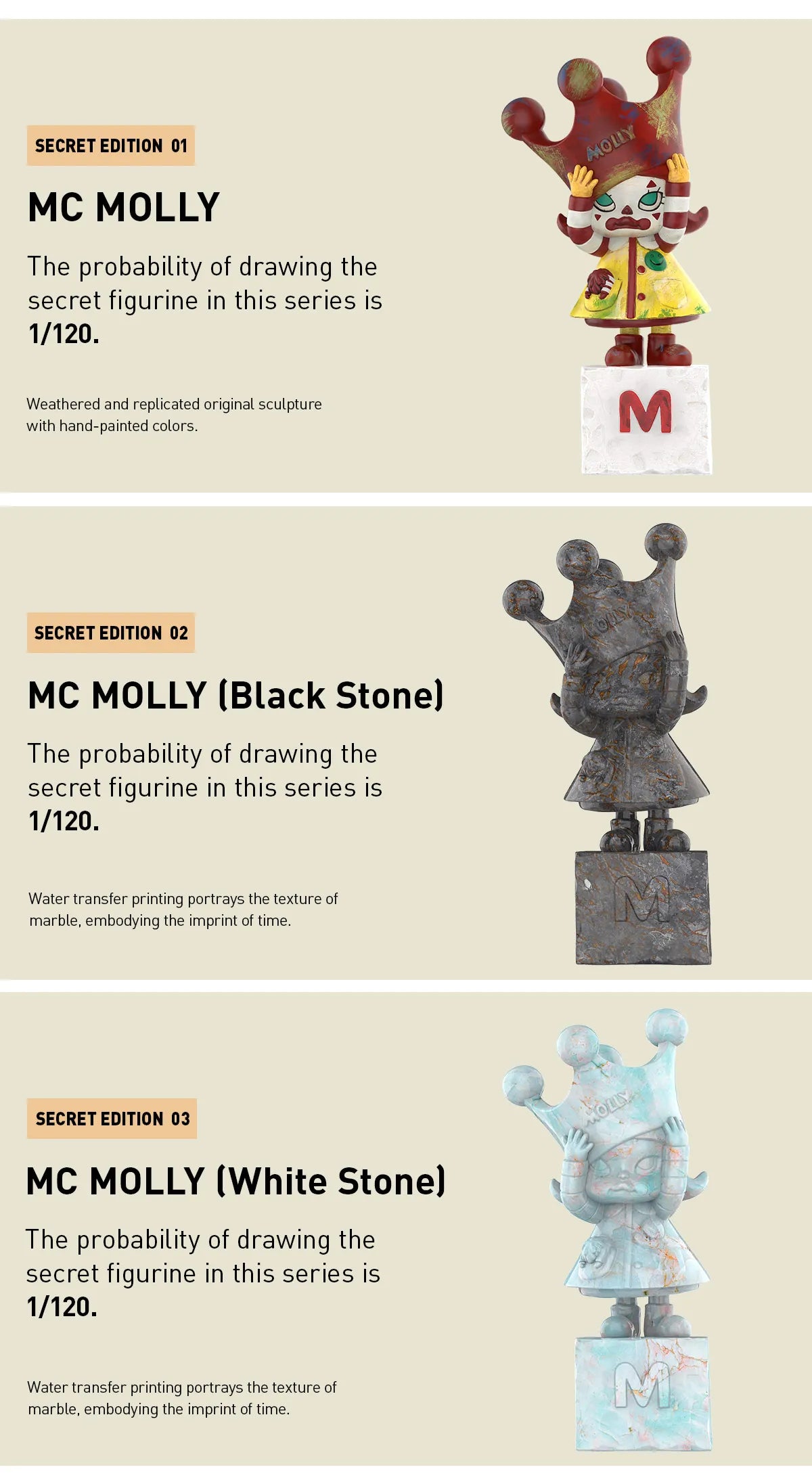 MOLLY Anniversary Statues Classical Retro 2