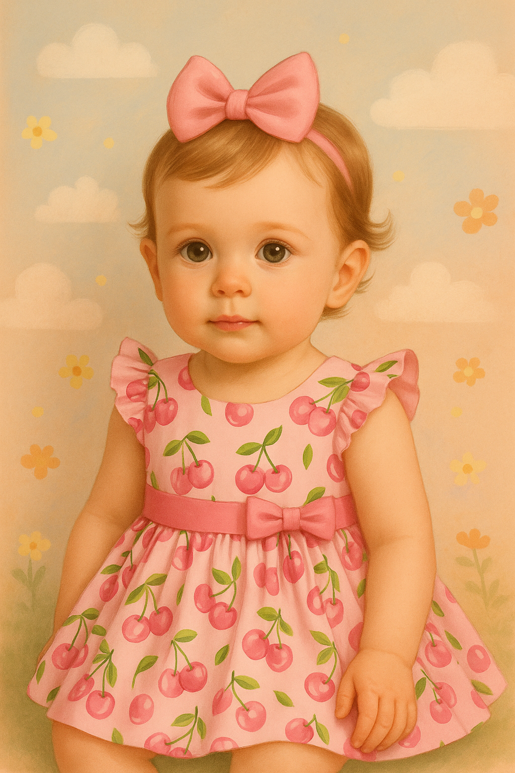Vestido cherry malva