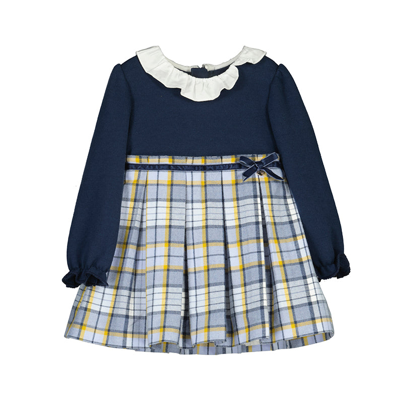 Vestido combinado cuadros