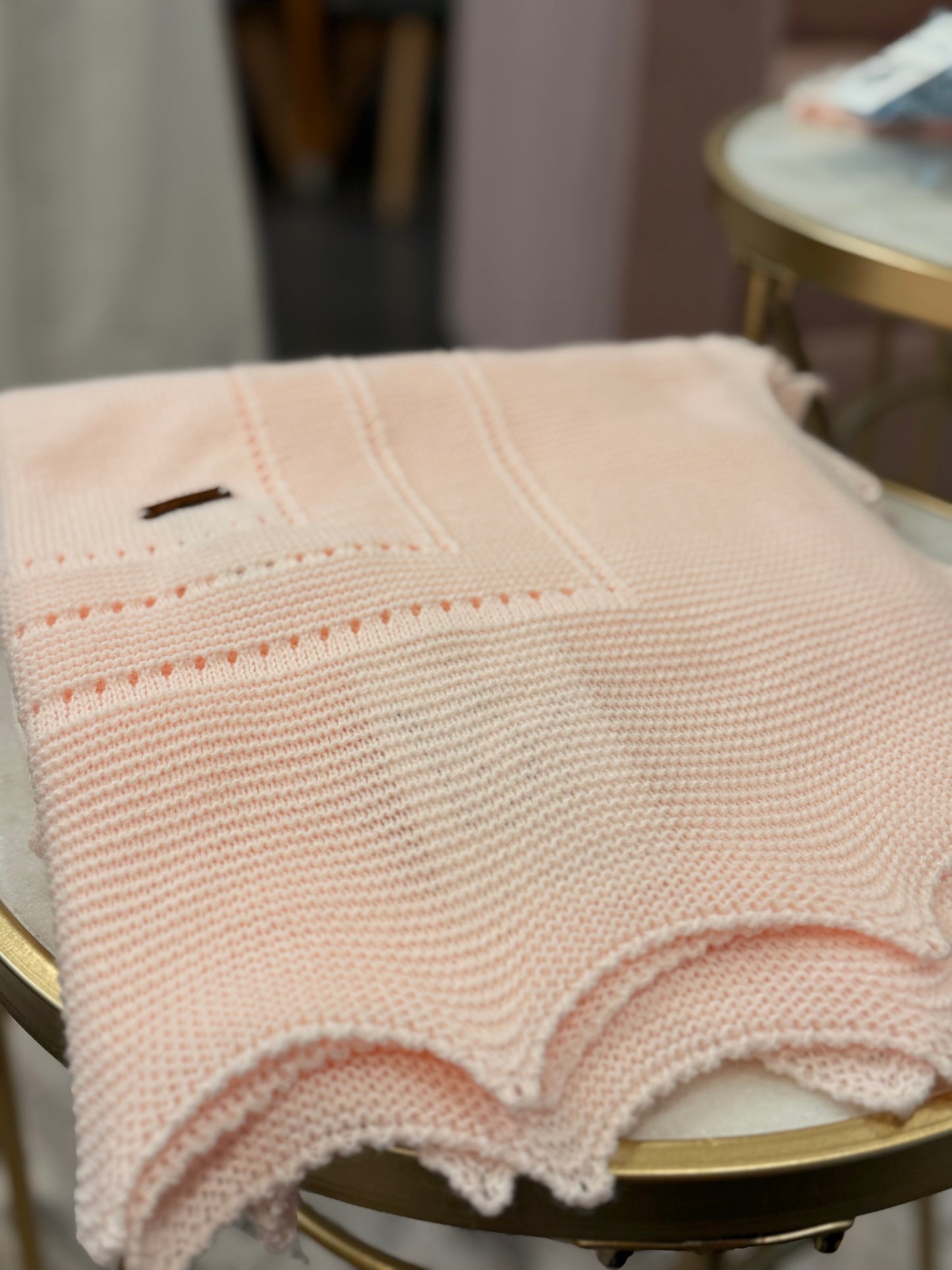 Manta con funda rosa