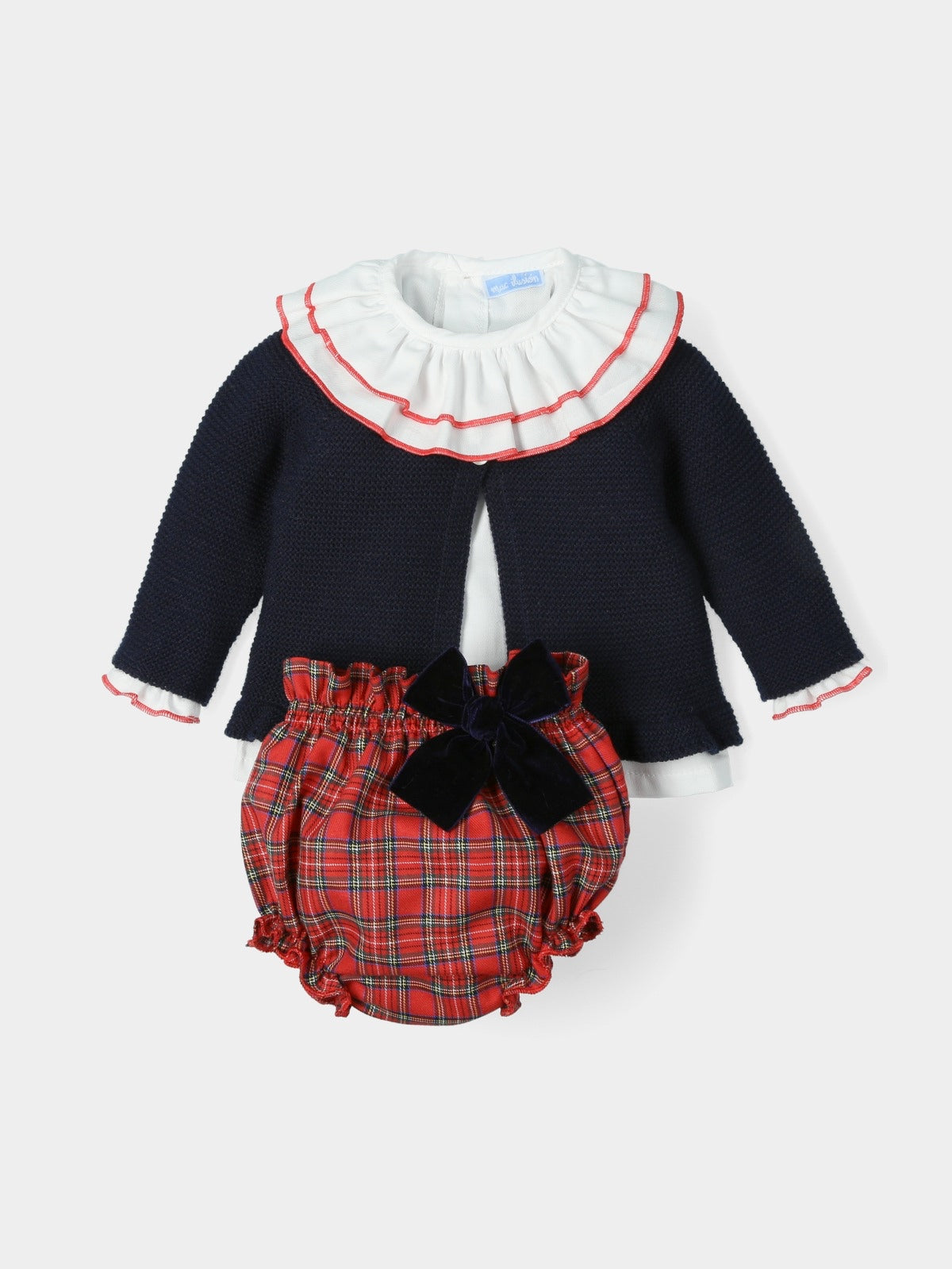 Chaqueta con braga y blusita Olán