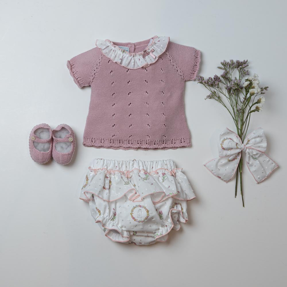 Conjunto plumety flores