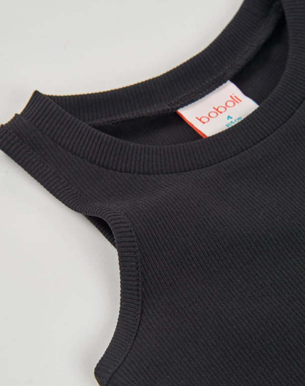 Camisa punto cana negro