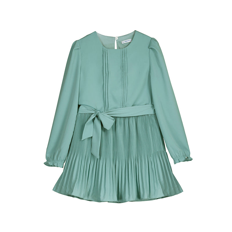 Vestido crepe lago