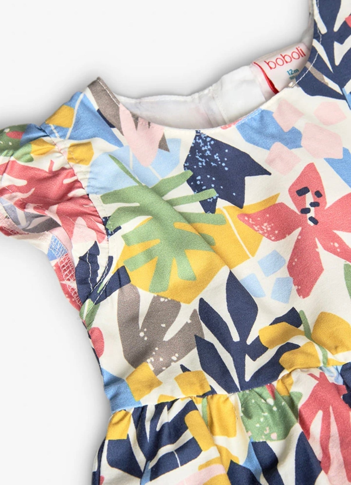 Vestido satén flores