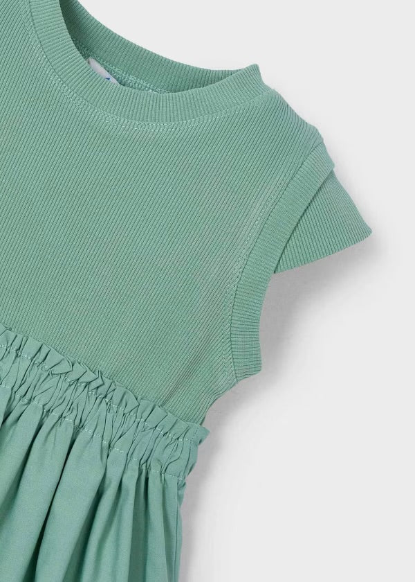 Vestido combinado canale menta