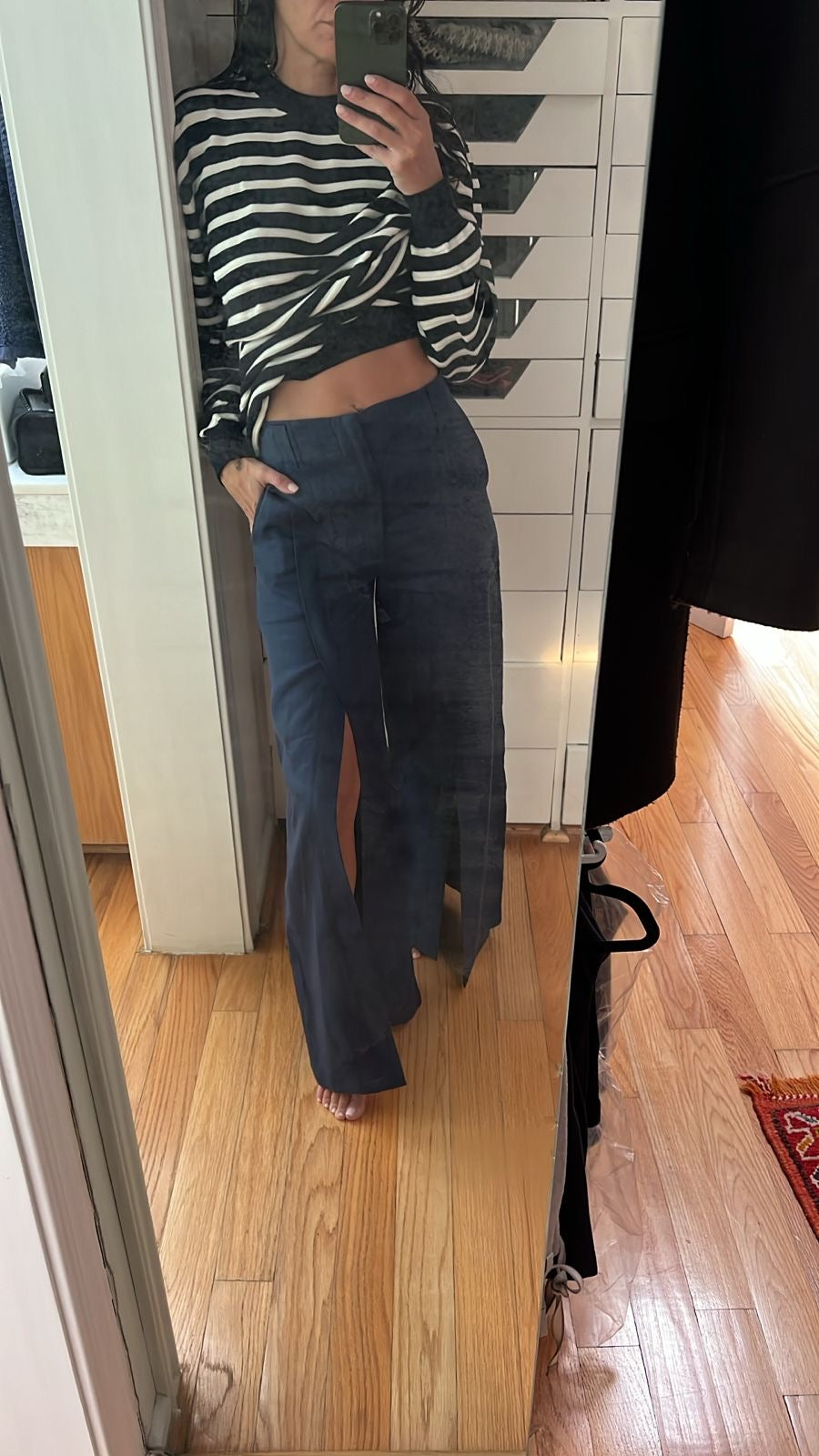 Pantalón lino largo