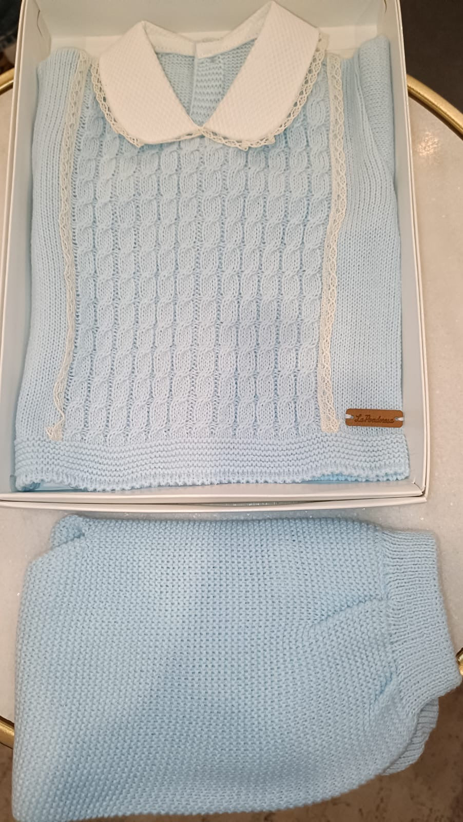 Conjunto punto babyblue