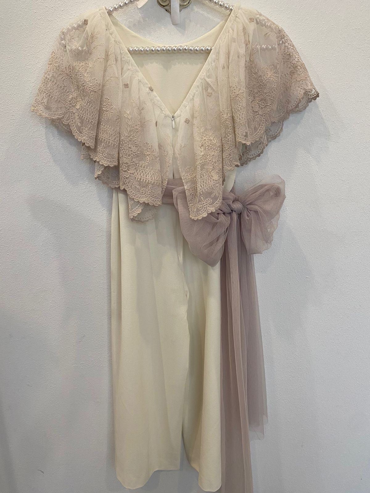 Jumper encaje mangas