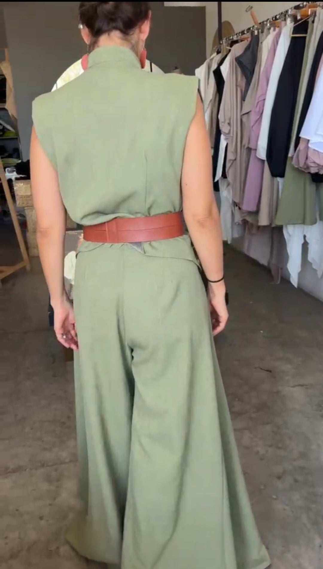 Conjunto japonés verde