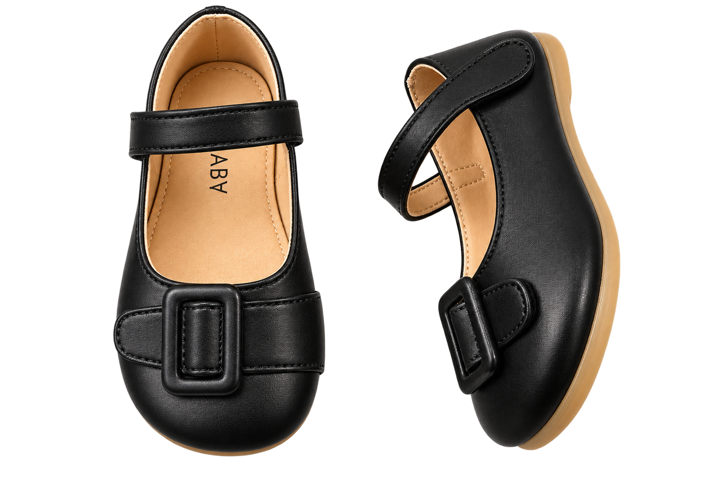 Zapatilla Hebilla Negra /