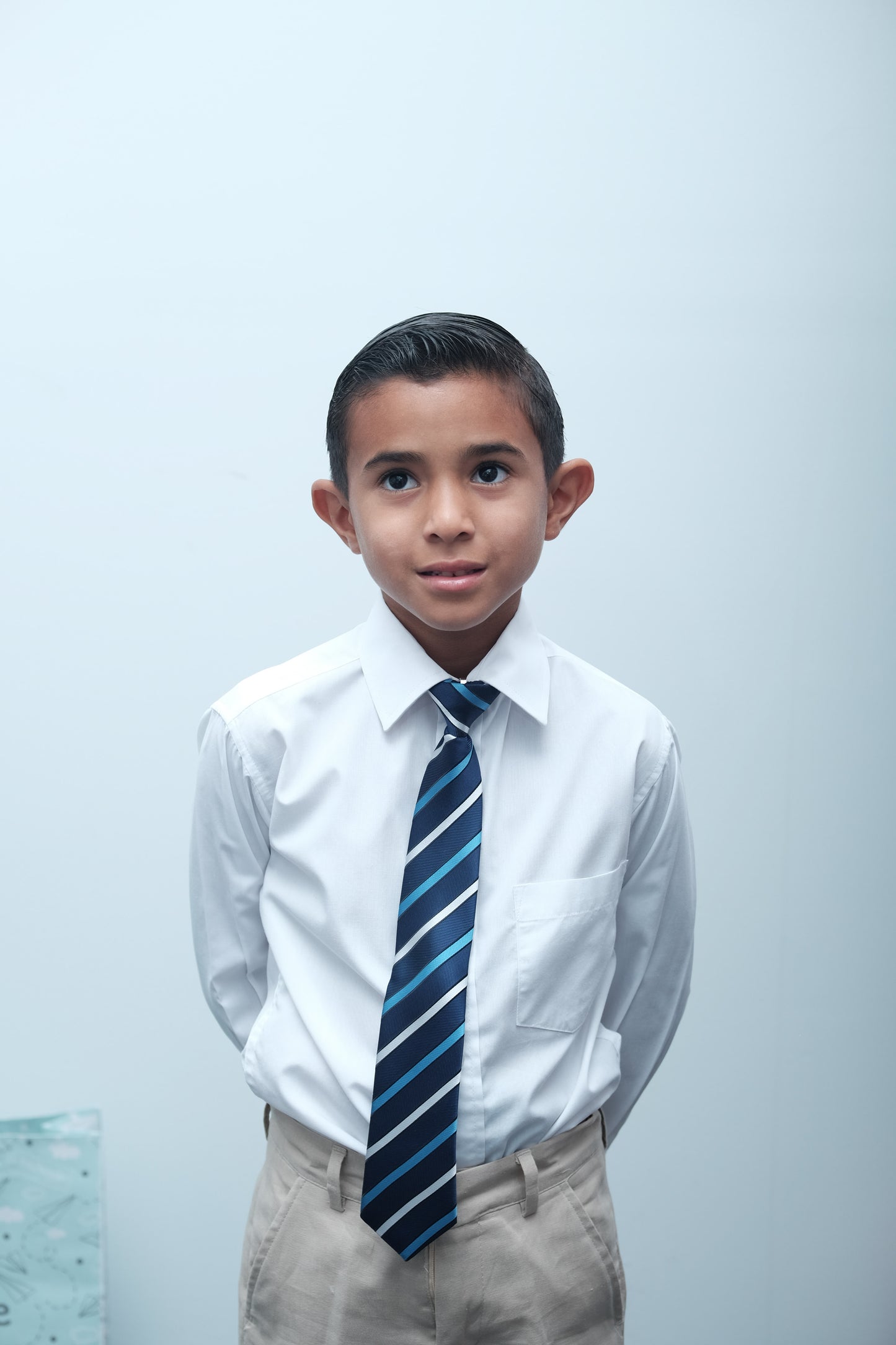 Corbata azul rayas a dos tonos