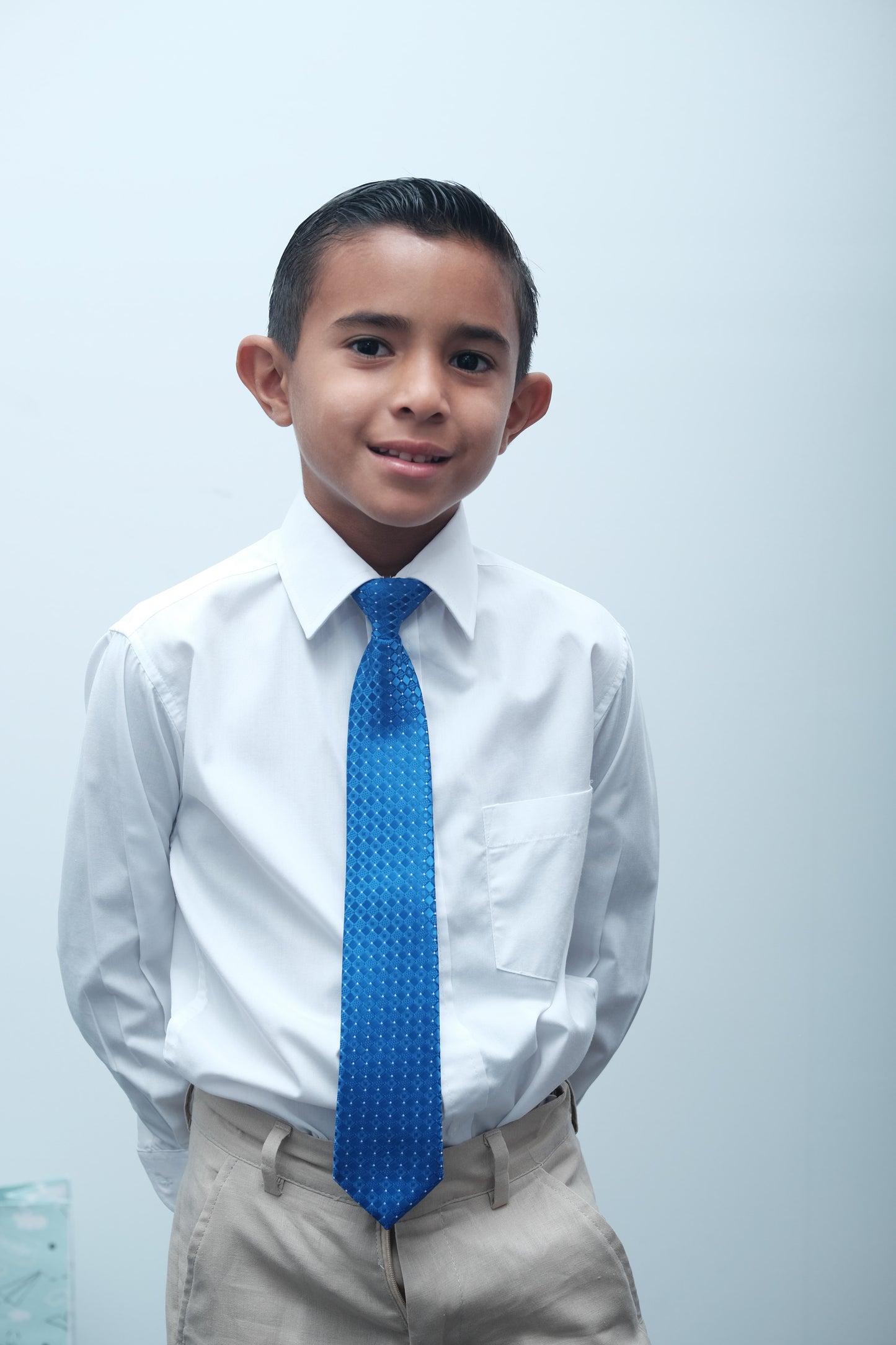 Corbata azul Electrico