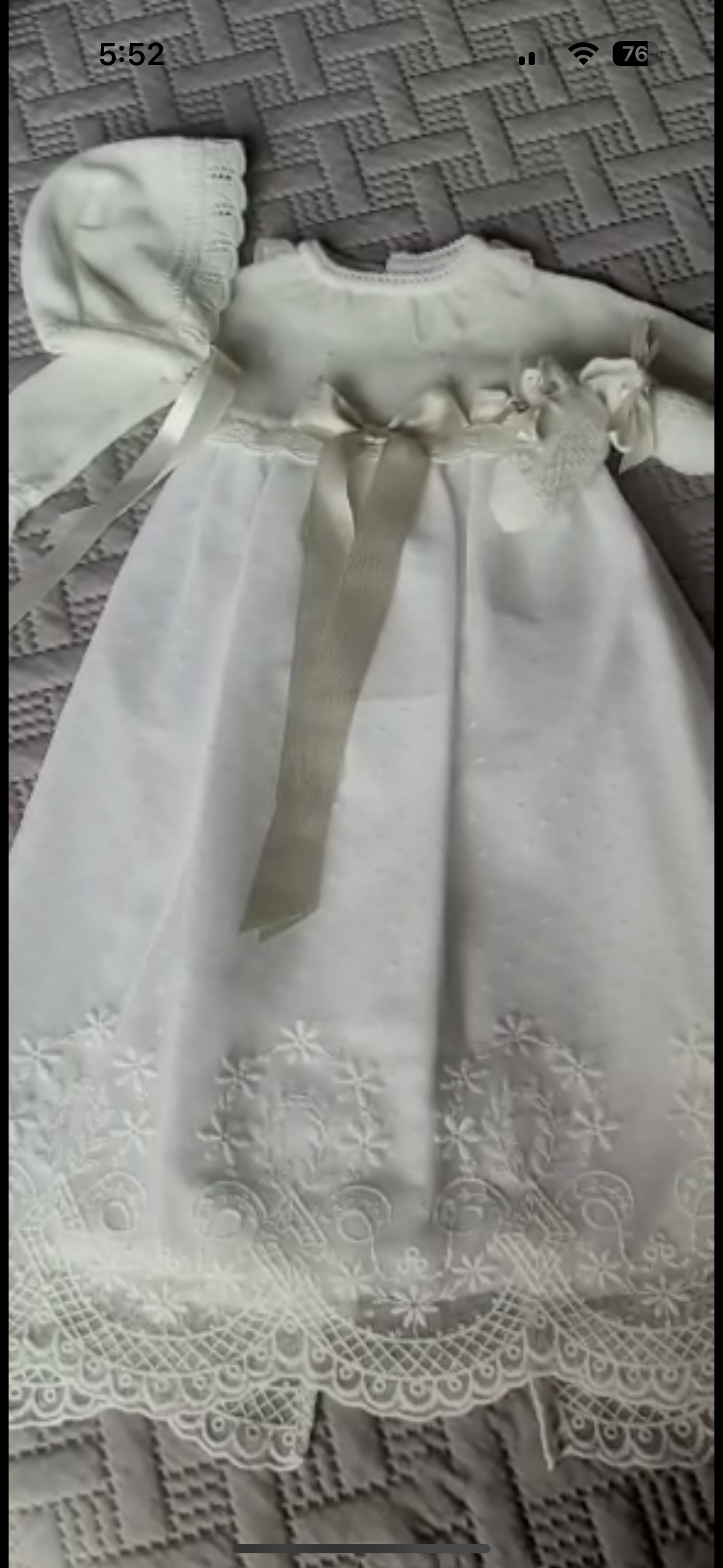 Vestido de bautizo 3 piezas ILUSION