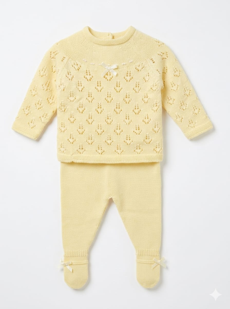 Conjunto dos piezas bordado