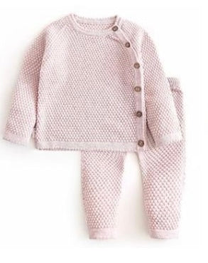 Conjunto punto botones rosa
