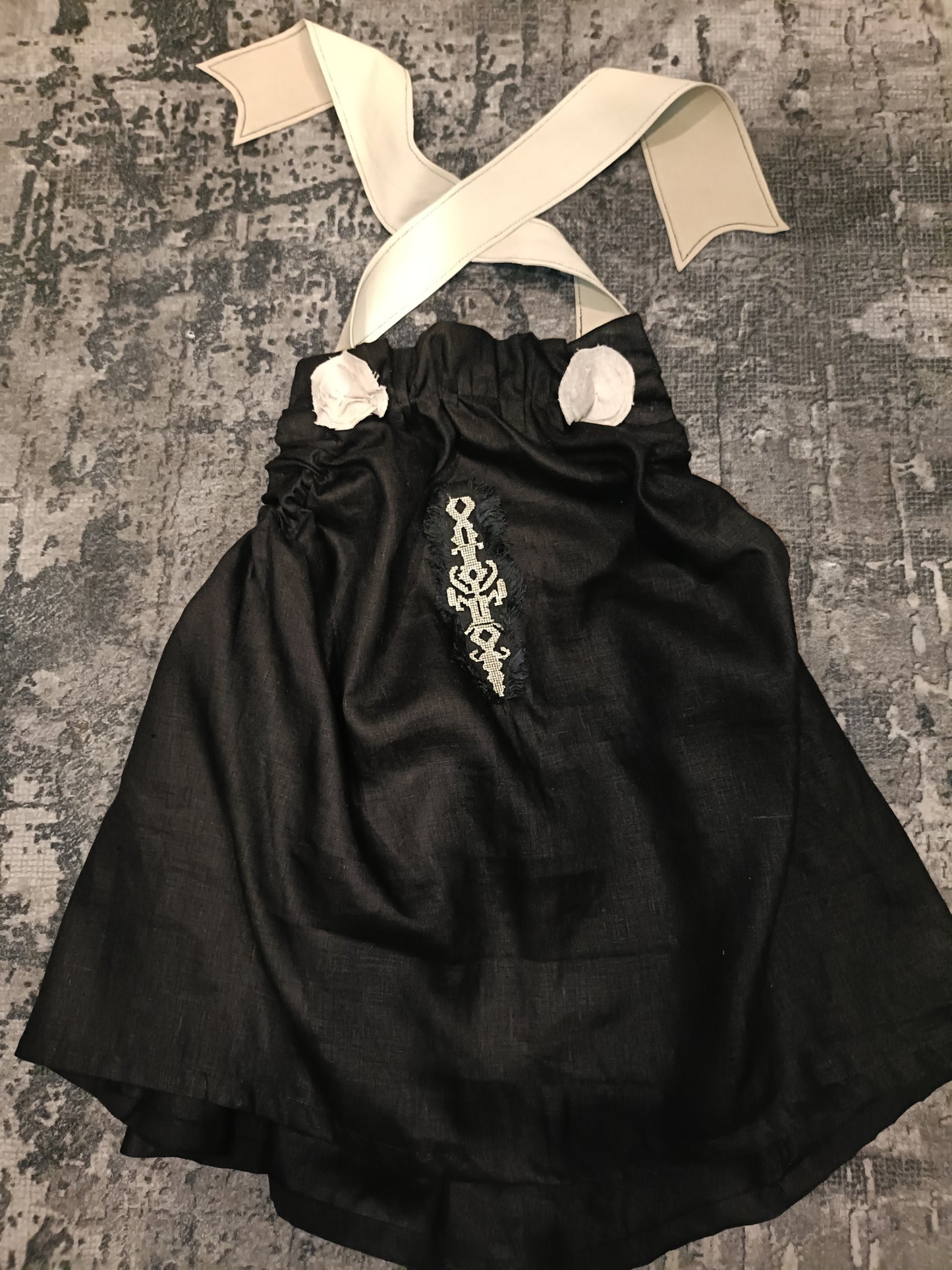 Halter Lino negro