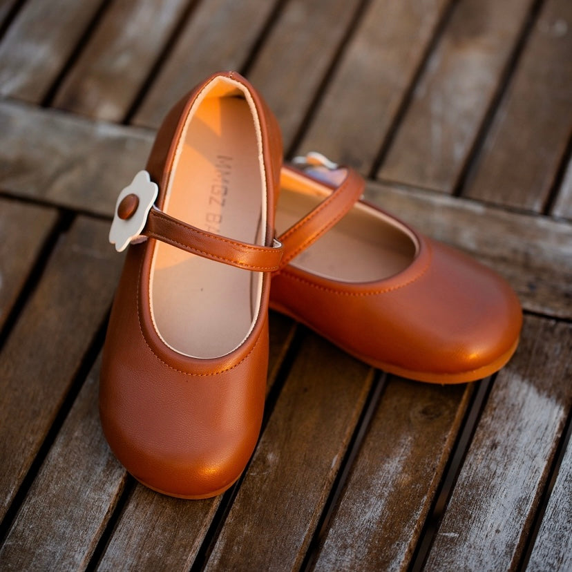 Zapatillas flowers camel
