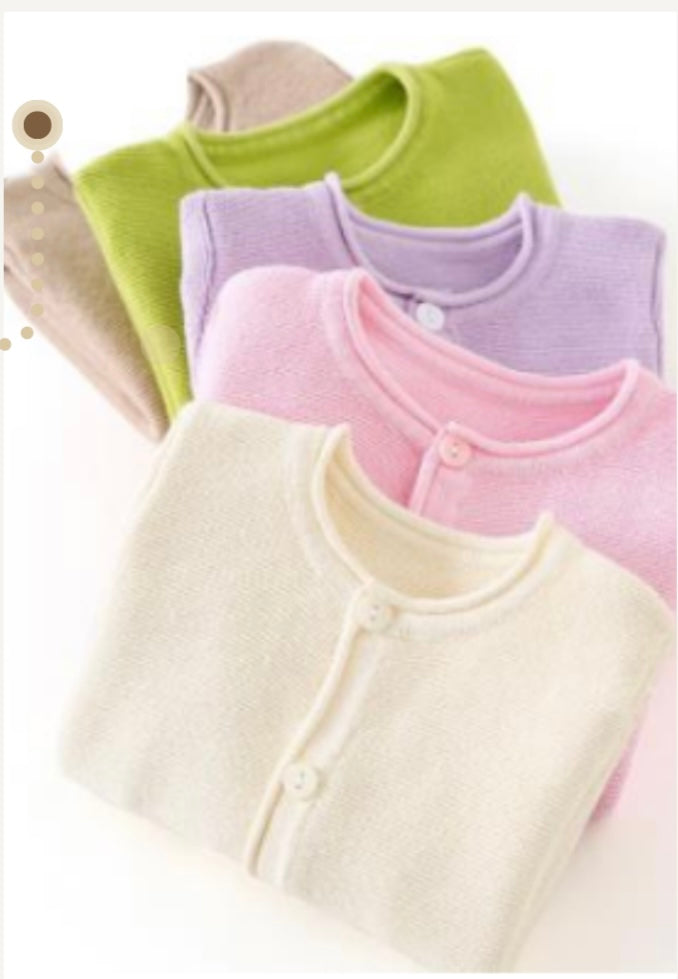 Cárdigan cotton lila