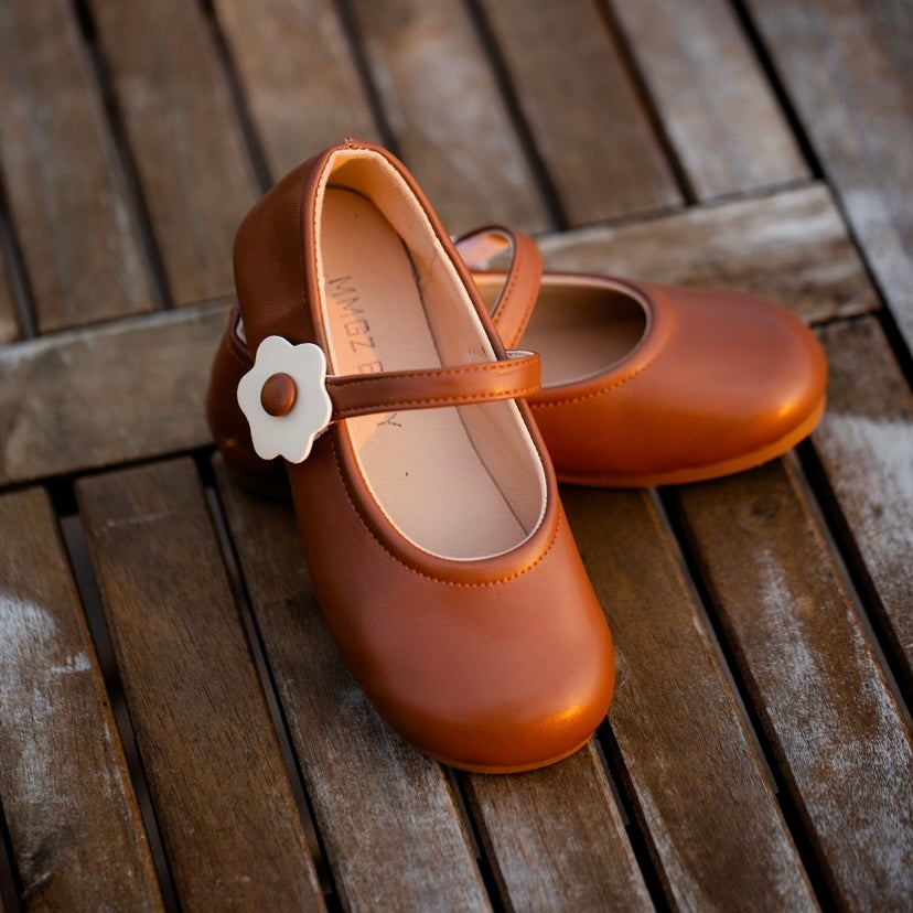 Zapatillas flowers camel
