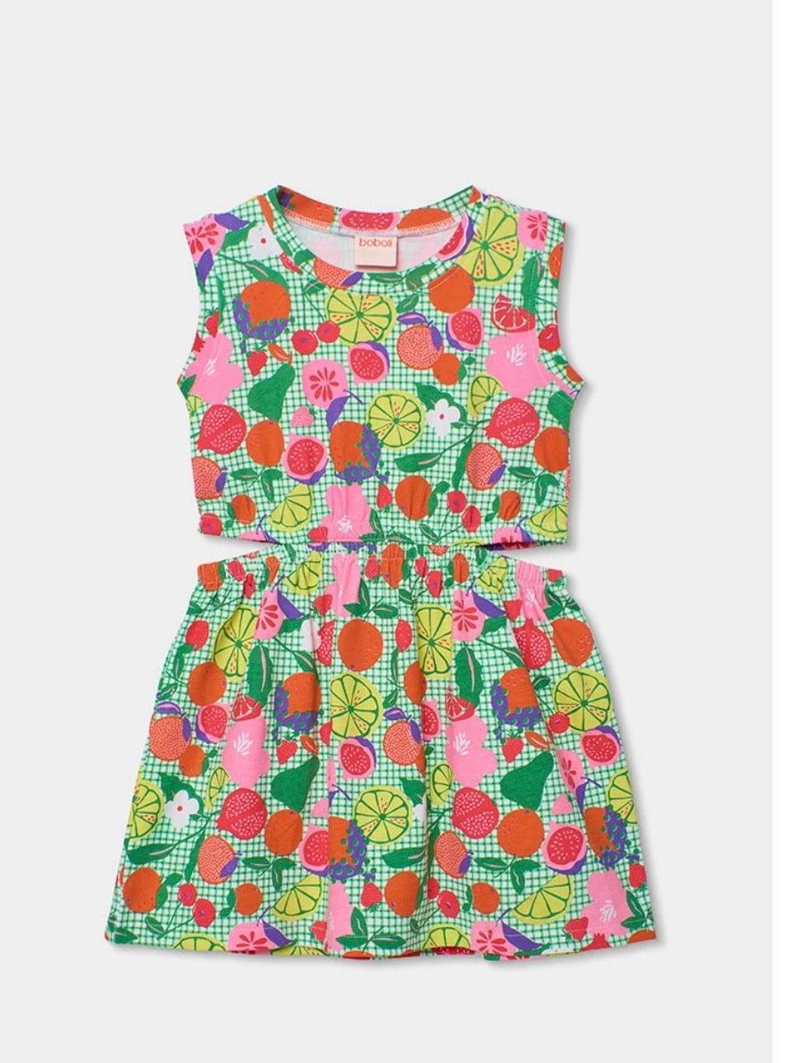 Vestido estampado frutas 9791