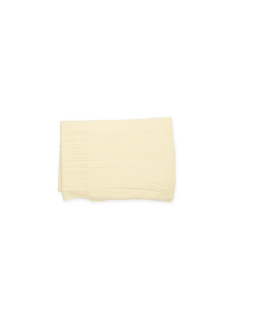 Mantita de punto con líneas en relieve amarilla - Mantita para bebé | Juliana
