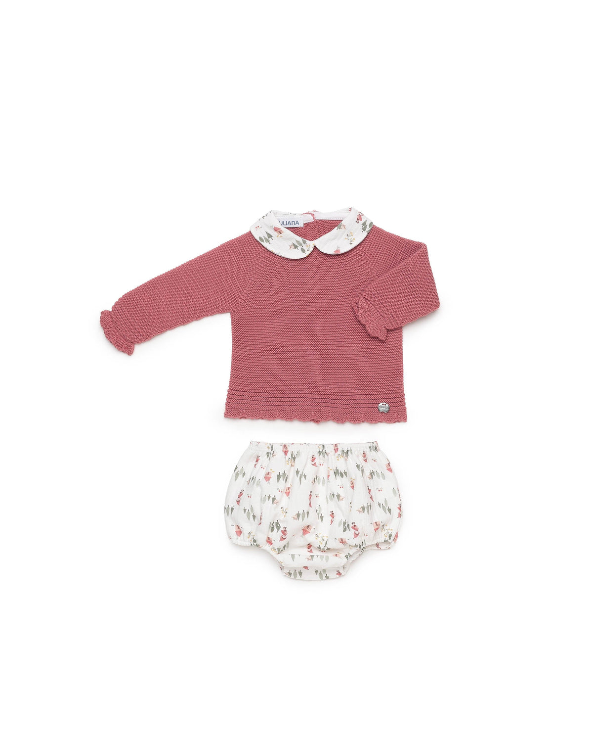 Conjunto de jersey y braga de casitas - Conjunto para bebé | Juliana