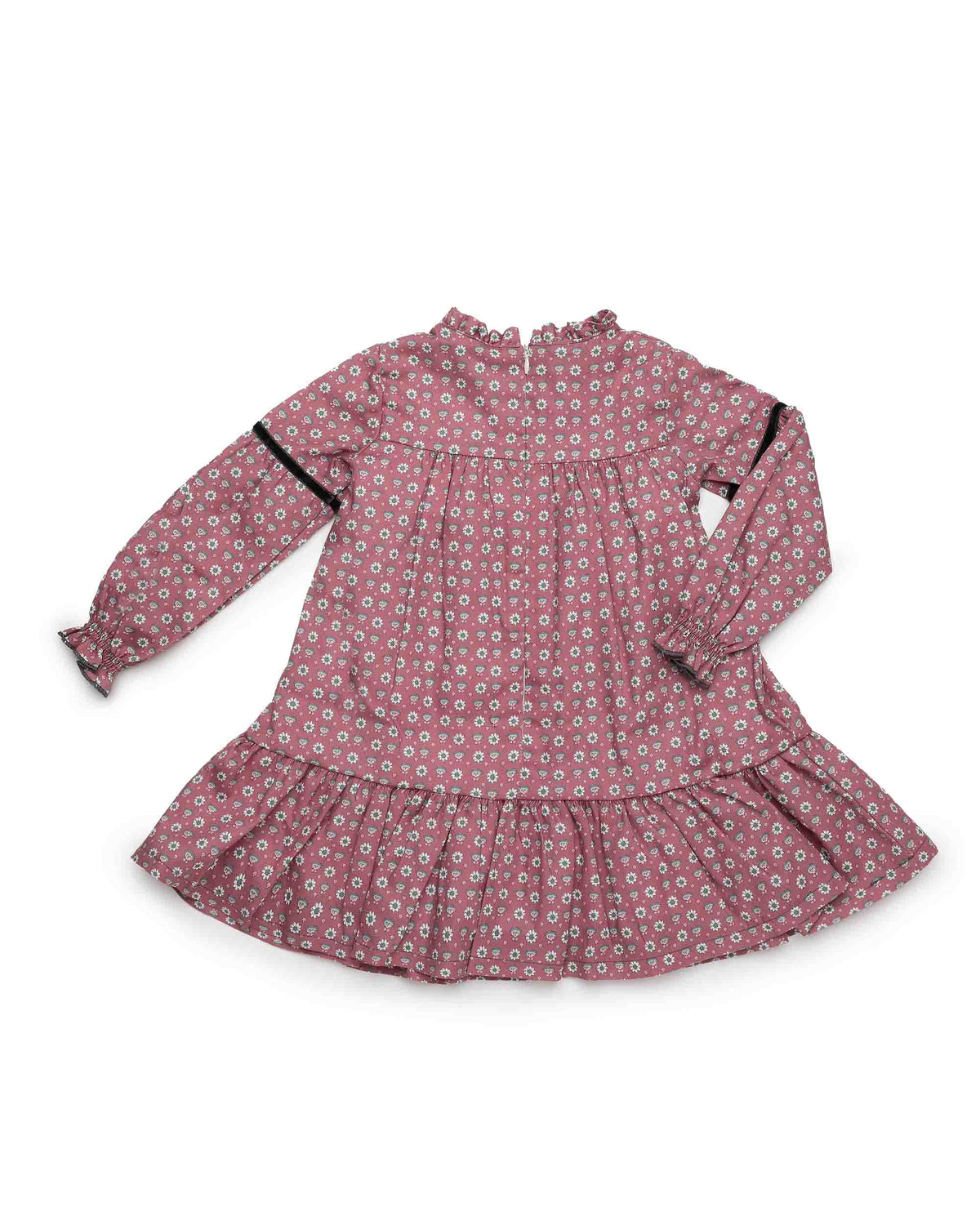 Vestido enterizo de flores con volante - Vestido para niña | Juliana