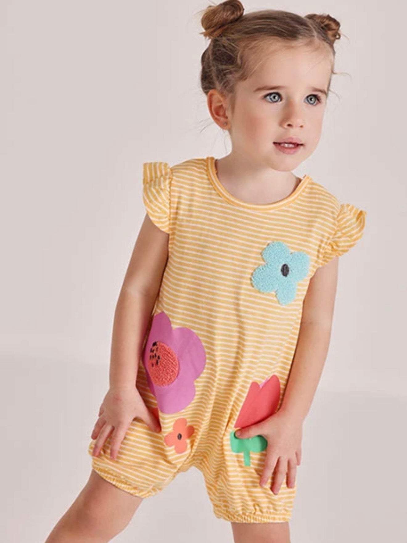 Pelele listado amarillo