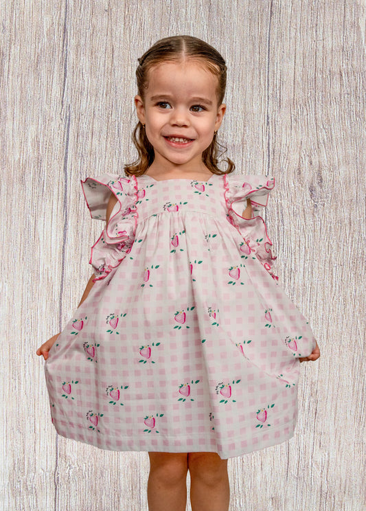 Vestido fresas mońo espalda