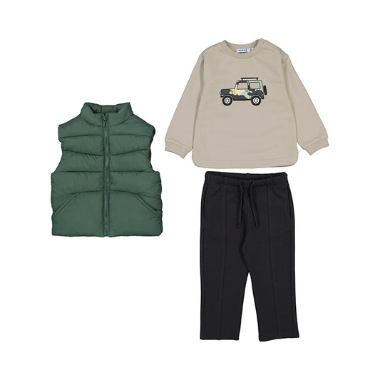Conj. pant. pullover chaleco