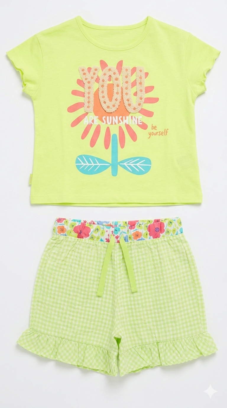 Conjunto Green Flor 4619