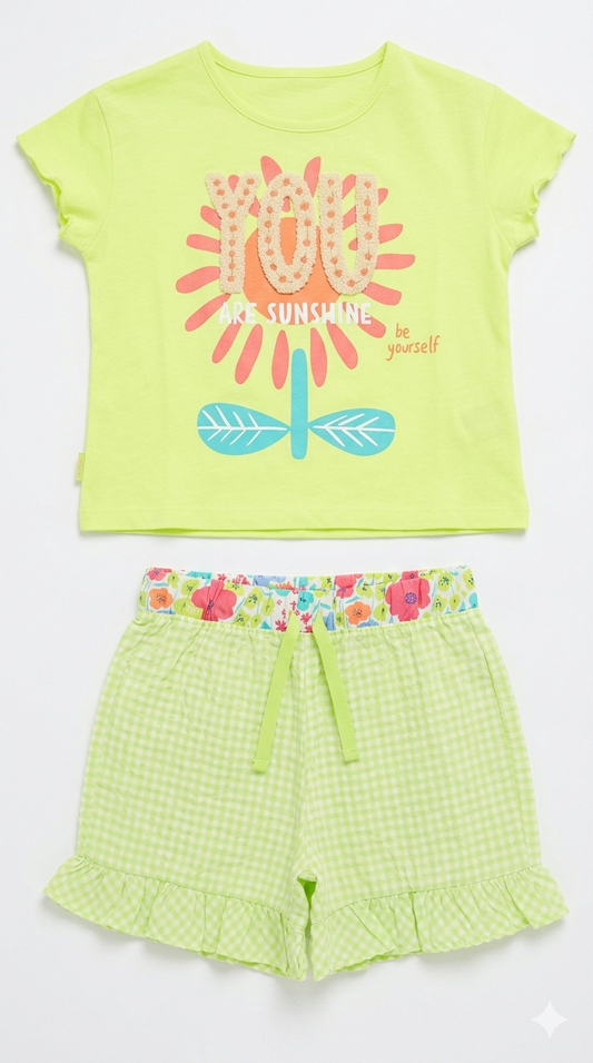 Conjunto Green Flor 4619